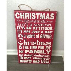 Christmas‎ Wood Sign